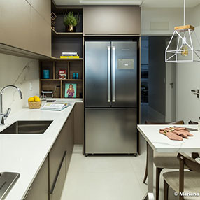 Vista completa da cozinha