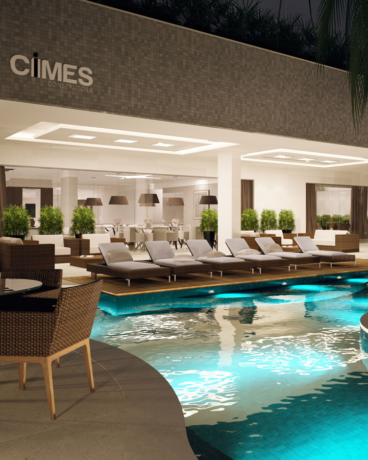 Área da piscina